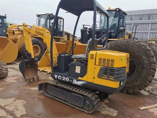 20 kW Yuchai YC20-8 Minibagger 2 Tonnen Niedrigarbeitszeit 0-2000 Crawler Bagger