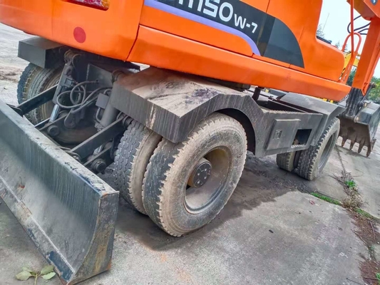 Vorteile der niedrigen Arbeitszeiten Doosan DH150W-7 Second-Hand Hydraulic Crawler Digger Bagger