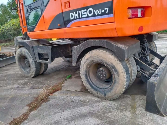 Vorteile der niedrigen Arbeitszeiten Doosan DH150W-7 Second-Hand Hydraulic Crawler Digger Bagger