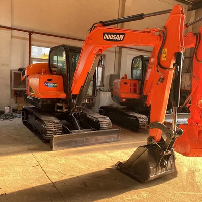 2022 Doosan DX55-9C Gebraucht hydraulischer Crawler-Gräber mit Original-Hydraulischem Ventil