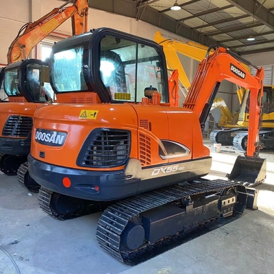 2022 Doosan DX55-9C Gebraucht hydraulischer Crawler-Gräber mit Original-Hydraulischem Ventil