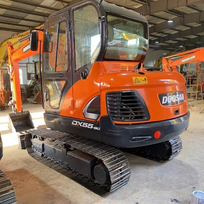2022 Doosan DX55-9C Gebraucht hydraulischer Crawler-Gräber mit Original-Hydraulischem Ventil