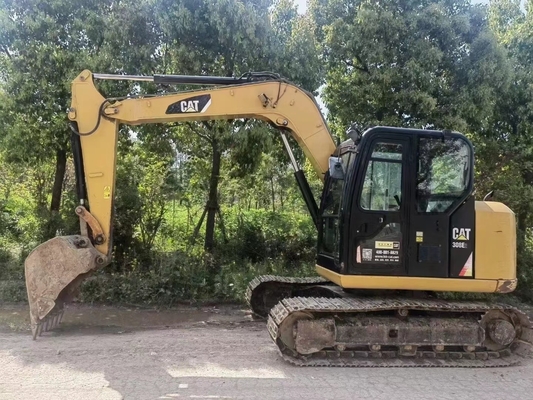 CAT 308E Gebrauchtes Minibagger CAT-Motor Gebrauchtes Betriebsgewicht von 8 Tonnen