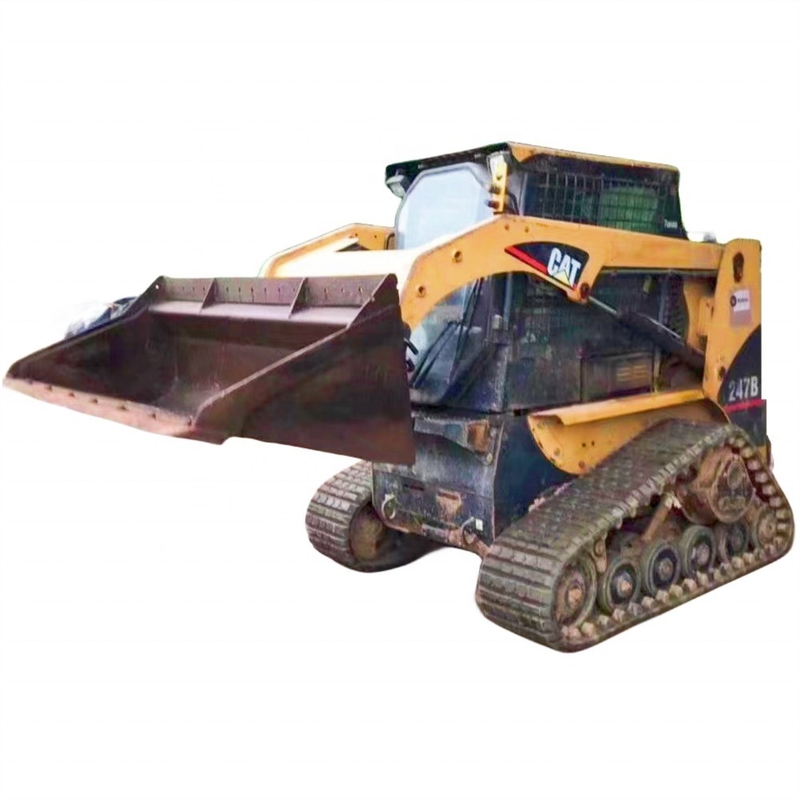 42 kW gebrauchtes Caterpillar CAT 247B-Skid-Steer-Lader mit anderer Hydraulikpumpe in Japan
