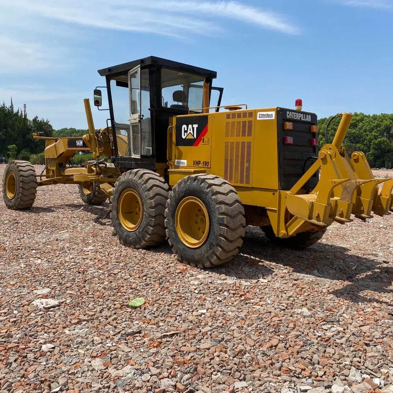 CAT140H Verwendete Originalfarbe Japan EPA-Motoren-Graderer mit CAT-Pumpe und Hydrauliksystem