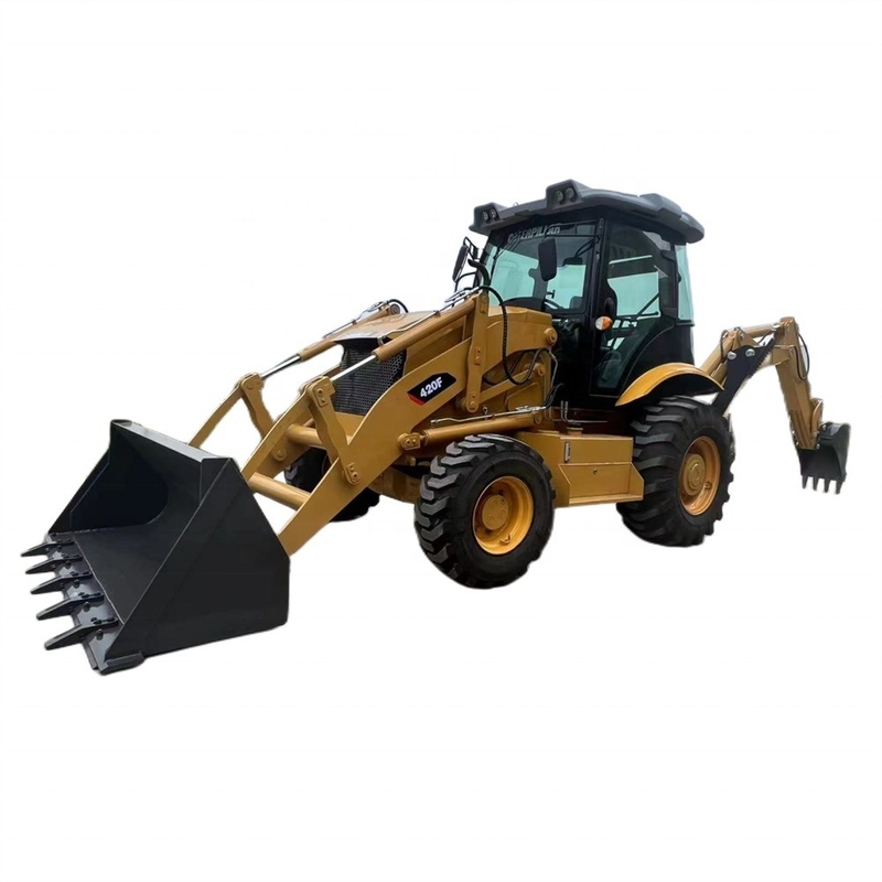 Gebrauchtes Original-Japan-Backhoe-Ladegerät Caterpillar CAT 420F für schwere Arbeiten