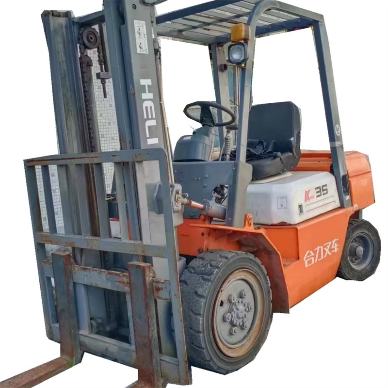 Originalfarbe Gebraucht Heli K35 4Ton Diesel Gabelstapler mit Originalmotor