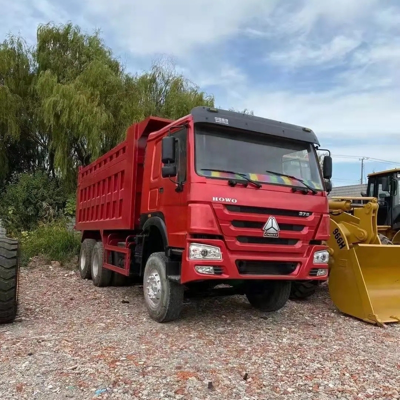 Hydraulikzylinder Liyuan Gebraucht-Dump Truck HOWO 375 in Originalfarbe aus Japan