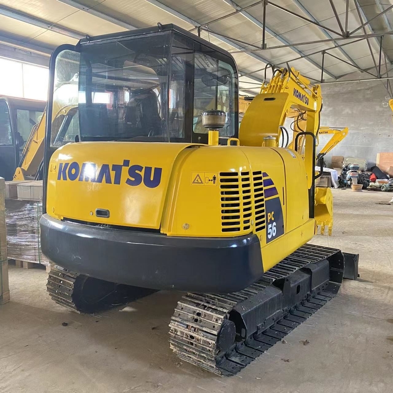 Niedrige Arbeitszeiten verwendet Komatsu PC56 Mini Kleinbagger für die Effizienz des Baus