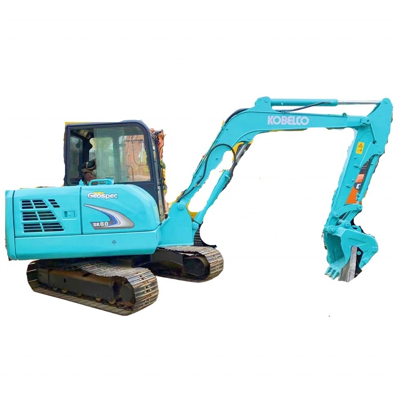 30kw Originalfarbe Kobelco SK60 Hydraulischer Crawler Bagger 6Ton Mini Digger mit Klinge