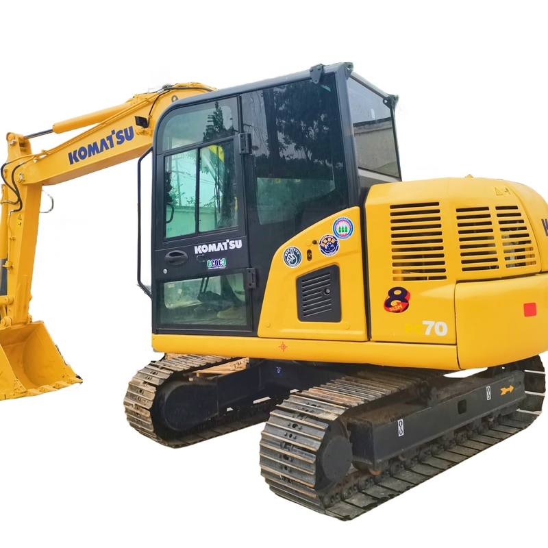 Originalfarbe Gebrauchtkomatsu PC70 Bagger mit geringer Arbeitszeit und Motor