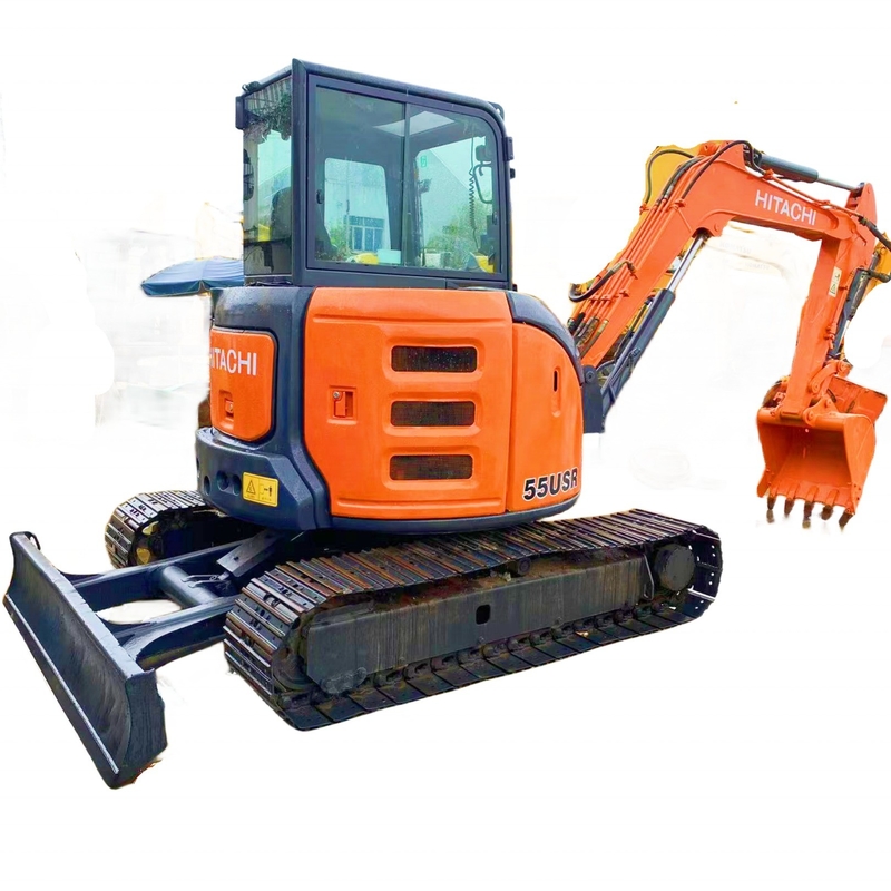Hohe Arbeitsleistung HITACHI ZX55USR Minibagger 5,5 Tonnen Betriebsgewicht verwendet