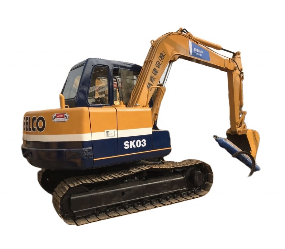 Originalfarbe Verwendet KOBELCO SK03 Bagger mit geringer Arbeitszeit in Shanghai