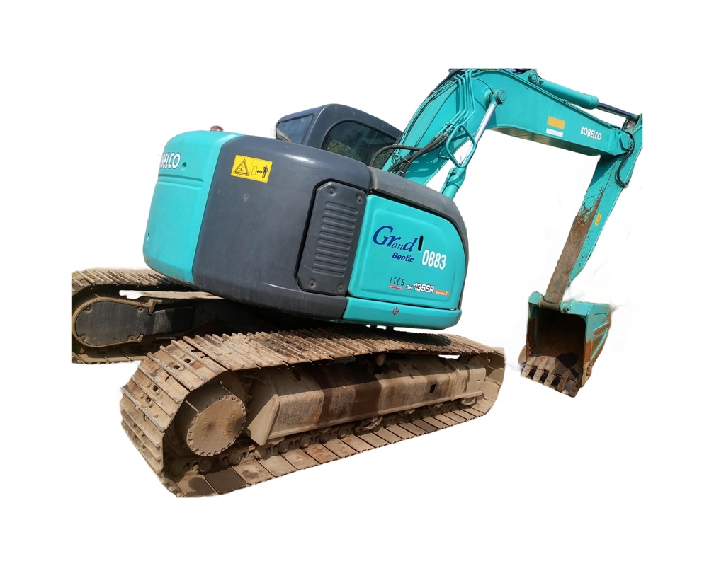 KOBELCO Gebraucht-Crawler-Gräber SK135S in gutem Zustand Originalfarbe Hydraulischer Bagger