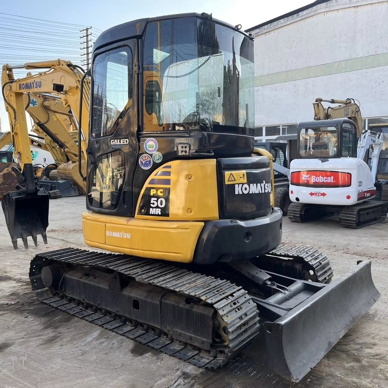 Komatsu Bagger PC50 aus zweiter Hand in gutem Zustand Originalfarbe und Crawler-Typ