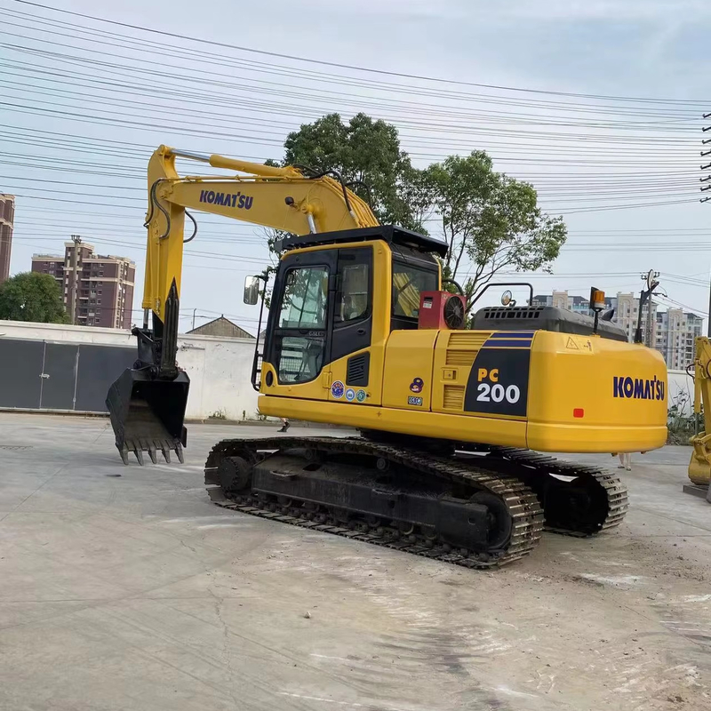 Original KOMATSU PC200-8 Gebraucht 20 Tonnen Crawler Bagger mit geringer Arbeitszeit